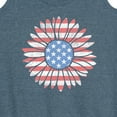 thumbnail image 3 of Instant Message - Daisy Usa Flag  - Women's Racerback Tank Top, 3 of 6