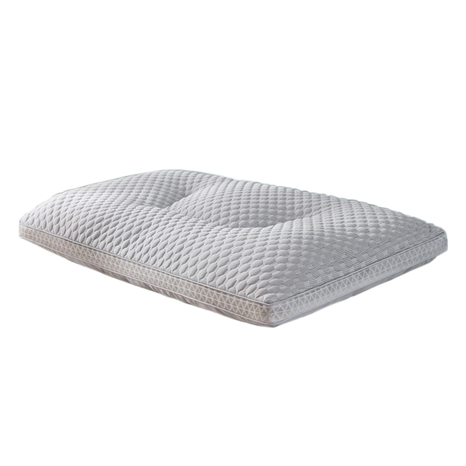EazyTech Cooling Memory Foam Pillows Queen Size Cervical Pillow Ergonomic Head Neck Support for Side Back Stomach Sleepers Machine Washable 20x30inch Gray