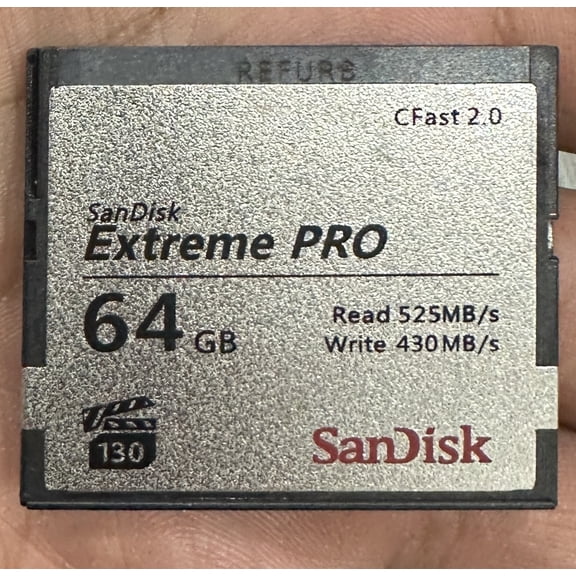 Pre-Owned SanDisk Extreme Pro - Flash memory card - 64 GB - CFast 2.0