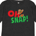 thumbnail image 4 of Inktastic Oh Snap Broken Gingerbread Boys or Girls Long Sleeve Toddler T-Shirt, 4 of 5