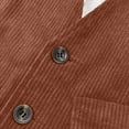 thumbnail image 5 of uikmnh Vests for Men's Corduroy Vest Classic British Retro Style Smart Casual Outerwear for Everyday Business and Daily Wear Size:3XL, 5 of 8