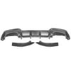 Ikon Motorsports Compatible with 19-22 Toyota Corolla Hatchback 5Dr Rear Diffuser Dual Exhaust