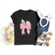 thumbnail image 2 of Mujeres Manga Corta de Verano Tops Pascua Impresa Cuello Redondo, Blusa de Moda Casual para la Primavera, 2 of 3