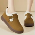 thumbnail image 3 of Women's Casual Low - Heel Winter Shoes - Warm, Comfortable Round - Toe Cotton - Upper Shoes with Artificial Short Plush Lining, 3 of 7