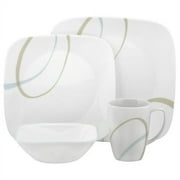 Corelle Square 16-Piece Set, Sand and Sky