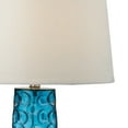 thumbnail image 4 of Elk Home 15-Inch Wide Hammered Glass Table Lamp, Transitional, Blue, 4 of 5