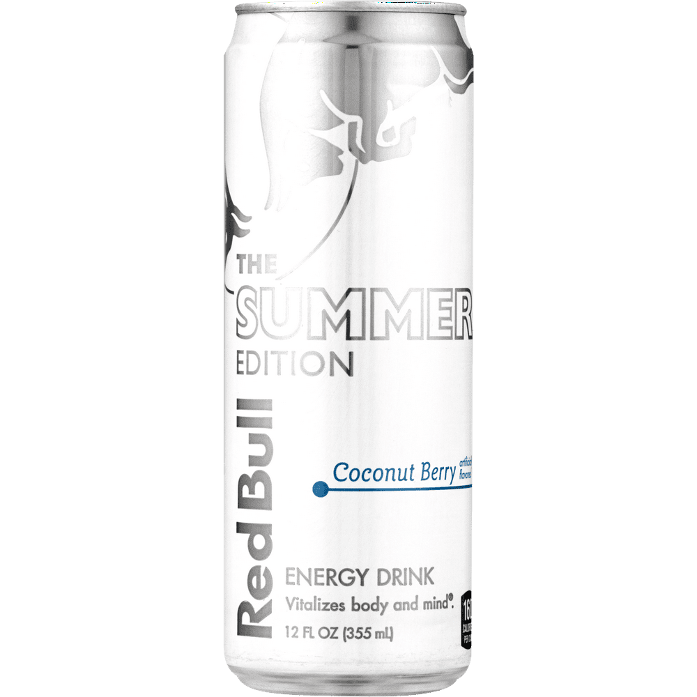 (1 Can) Red Bull Energy Drink, Coconut Berry, 12 Fl Oz, Coconut Edition