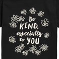 thumbnail image 3 of Instant Message - Be Kind Flowers Short Sleeve Graphic T-Shirt, 3 of 6