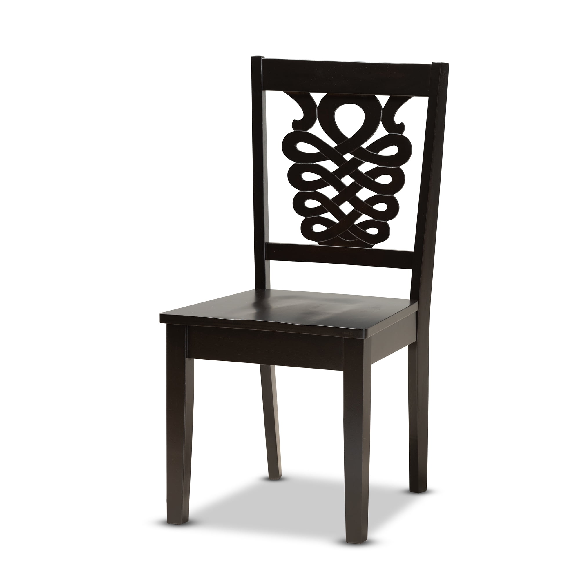 Baxton Studio Luisa Modern and Contemporary Transitional Dark Brown Finished Wood 5-Piece Dining Set