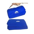 thumbnail image 1 of Manta de viaje compacta y ultra suave BlueHills, con bolsa portátil y correa, acogedora y premium, azul real- C005, 1 of 3
