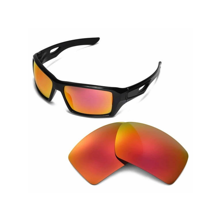 Walleva Fire Red Polarized Replacement Lenses for Oakley 2 Sunglasses - Walmart.com
