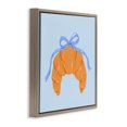 thumbnail image 3 of Stupell Industries Blue Bow Croissant Brown Framed Floater Canvas Wall Art design by Krissy Mast, 25 x 25, 3 of 9