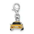 thumbnail image 6 of Auriga 925 Sterling Silver 3-D Enameled Taxi Cab Charm w/Fancy Lobster Clasp (L - 29mm, W - 14mm), 6 of 6