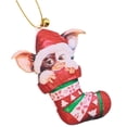 thumbnail image 4 of Adorno colgante para árbol de Navidad con forma de sombrero de Papá Noel de Gremlins, adorno acrílico para cachorro, regalo de Navidad, suministros festivos para fiestas, 4 of 5
