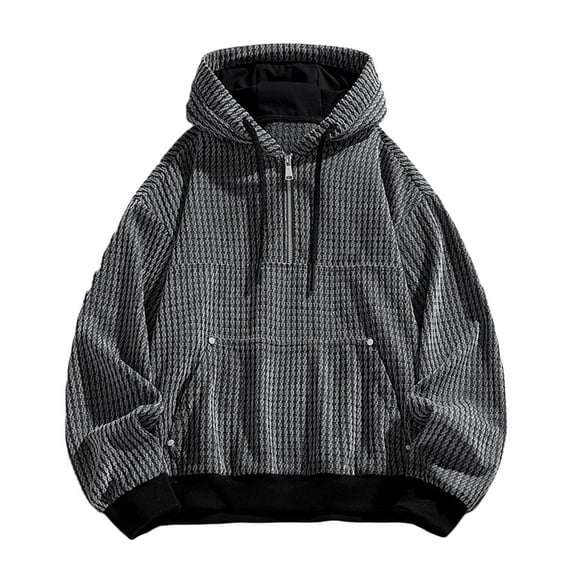 FDGIU Men's 2025 Big & Tall Hoodies - Oversized Fleece Sweatshirt Warm Lightweight, Plus Size Drawstring Pullover with Pockets for Comfortable Loungewear