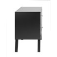 thumbnail image 4 of Wright Home Table de Nuit Moderne Mi-Siècle en Bois à 2 Tiroirs, Noir, 4 of 9