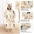 thumbnail image 4 of Wearable Blanket with Sleeves and Pocket Oversized Hooded Sweatshirt 3-14 YR Dog S, 4 of 7