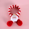 thumbnail image 3 of Knitted Wool Striped Christmas Scarf for Adjustable Festive Holiday Dog Cat Neckwear, 3 of 3