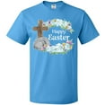 thumbnail image 3 of Inktastic Happy Easter with Cross and Flowers T-Shirt, 3 of 5
