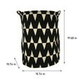 thumbnail image 2 of Fiudx Cesto de Ropa Sucia Plegable de Lona, Portátil con Asas, Gran Capacidad para Ropa, Juguetes y Toallas, Ideal para El Baño, Dormitorio, Guardería, 40 X 50 Cm., 2 of 6