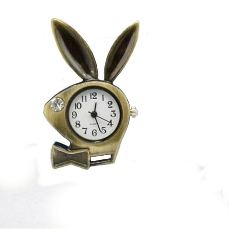 - Playboy Bunny Rabbit Style Copper Antique Tone Anti-Tarnish Man Woman Necklace Pendant Pocket Watch, WP-19