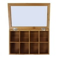 thumbnail image 5 of Oceanstar Bamboo Tea Box, Natural, 12 in. L x 7.5 in. W x 3.8 in. H, TB1323, 5 of 9