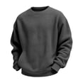 thumbnail image 4 of Enjoytime Crewneck Sweatshirt Boys Solid Color Long Sleeve Pullover Tops Casual Warm Fall Winter Clothes for Kids, 4 of 7