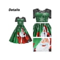 thumbnail image 6 of Gvmfive Women 50s 60s Retro Short Sleeve Lace Swing Dress Christmas Evening Party Dresses, 6 of 7