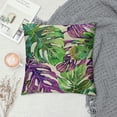 thumbnail image 2 of PHYHOO Green Leaves Pillow Covers Linen Tropical Palm Leaf Decorative Throw Pillow Case Summer Cushion Cover for Home Bench/Couch/Sofa White, 2 of 5