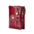 thumbnail image 1 of Cartera para hombre Minnieouse Vintage de cuero vino rojo, 1 of 6