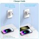 thumbnail image 4 of Cargador TrimDish de 20 W con doble puerto PD tipo C + QC3.0 USB A blanco, 4 of 7