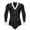 Black, variant on Men's V Neck Long Sleeve Shirt Leotard Rhinestone Latin Ballroom Dance Bodysuit Figure Skating Jumpsuit White XL