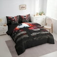 thumbnail image 3 of Homewish Retro American Flag 7-Piece Full Bedding Set Football Game Red White Black Ultra Soft Reversible Decor For Boys Kids, 3 of 8