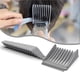 thumbnail image 2 of Peine para el cabello para hombres Peine de posicionamiento en arco Peine auxiliar para peluqueros, peine para el cabello con diseño degradado para salón y hogar (negro + gris), 2 of 5