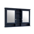 FORCLOVER Navy Blue Wall Mounted Mirrored Medicine Cabinet - Walmart.com