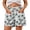 White, variant on Yievot Beach Shorts for Women Graphic Print Drawstring Elastic Waist Summer Vacation Casual Shorts with Pockets