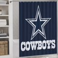 thumbnail image 2 of Football Cowboys Shower Curtain Modern Home Bathroom Bathtub Decor Waterproof Fabric with Hooks, 2 of 6
