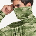 thumbnail image 7 of Hoodies for Men UPF 50+ Sun Protection Camouflage Hoodie Long Sleeve Fishing Hiking Shirt with Face Mask M, 7 of 7