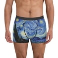 thumbnail image 1 of Fotbe The Starry Night Calzoncillos Tipo Boxer con Bolsa de Soporte Total para Hombre, X-Temp Fresco, Transpirable y de Secado Rápido-XX-Large, 1 of 5