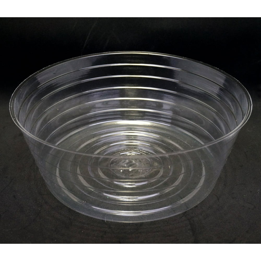 4 Inch Deep 10 Inch Diameter Clear Plastic Liner 6 (10 Pieces)