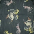 thumbnail image 2 of Shrek and Donkey Men's Mesh Black T-Shirt (Large), 2 of 3