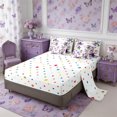 thumbnail image 4 of Manfei Flying Butterflies 7-Piece Twin Bedding,Spring Garden Bedding Comforter Set,Reversible, 4 of 6