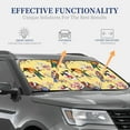 thumbnail image 7 of Picia Beautiful Bright Birds And Flowers 2 Piece Car Windshield Sun Shade Foldable | Foldable Sun Shield for Front Window Blocks UV Rays and Keeps Your Vehicle Cool-Small, 7 of 7