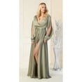 thumbnail image 1 of Split Long Sleeve Evening Gown, 1 of 4