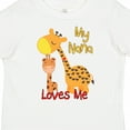 thumbnail image 4 of Inktastic My Nana Loves Me Giraffe Boys or Girls Toddler T-Shirt, 4 of 5