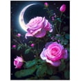 thumbnail image 1 of Kit de Bricolage à la Rose Pivoine, 30*40 cm, Cadre Non Inclus, 1 of 3