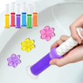 thumbnail image 1 of Toilet Gel, 72 Pieces Flower Stamp Toilet Gel Air Freshener, 6 Scents, 1 of 4