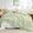 Sage Green, variant on Sage Green Queen Comforter Set, 3 Pieces Seersucker Comforters Queen Size, Lightweight & Fluffy Bedding Sets Queen for All Season with 1 Ruffle Comforter and 2 Ruffle Pillowshams