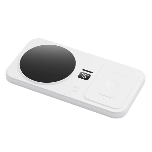 Wireless Mug Warmer with Fast Heating, 3 Temperature Control Settings, Desk & Travel Use, Keeps Coffee, Tea, and Water Warm, PhoneCompatible