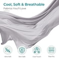 thumbnail image 6 of Sasttie Cooling Pregnancy Pillows for Sleeping, U Shaped Full Body Pillow with Removable Cover, Pregnant Women Must Haves, Maternity Essential, Light Grey, 6 of 8